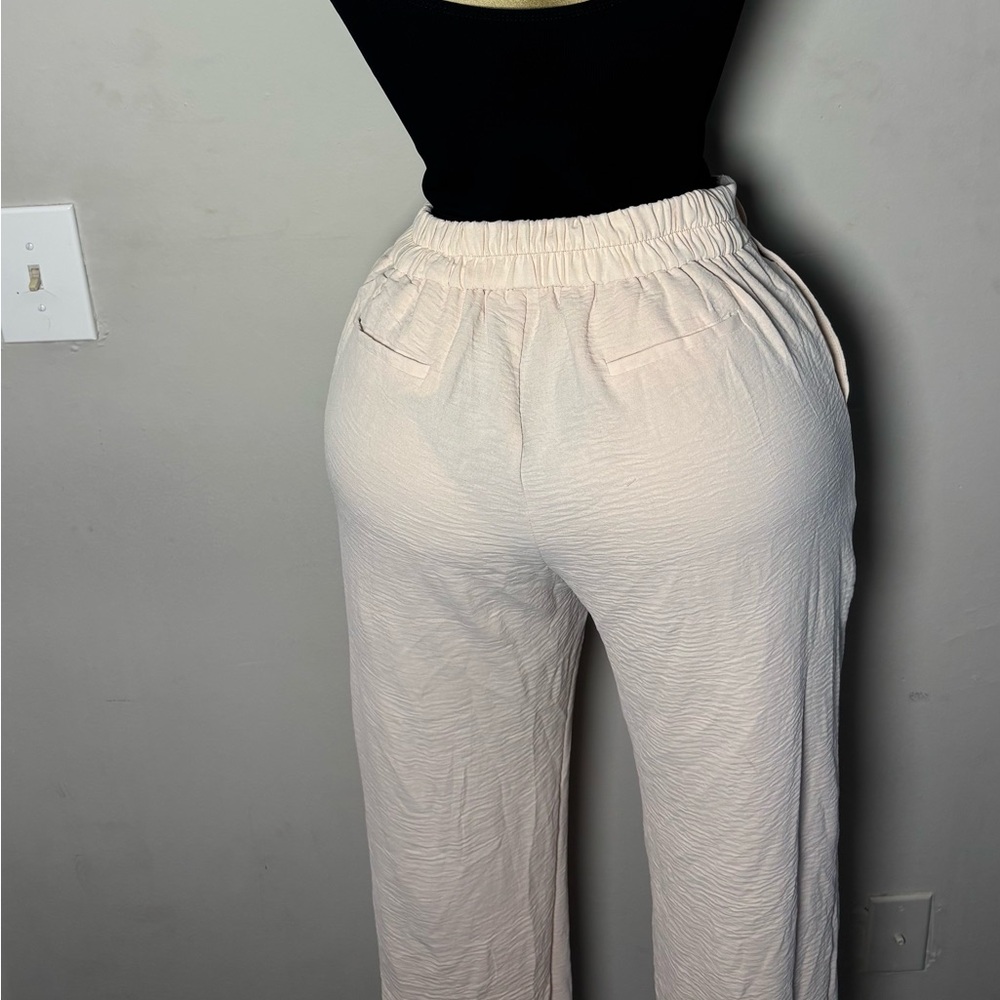 Elegant Cream Women's Pantsuit